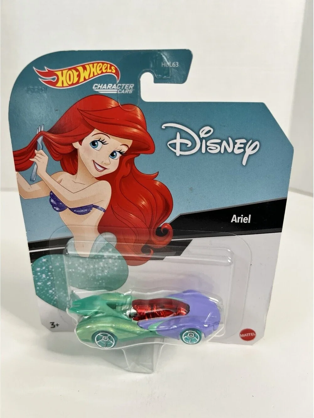 Hot Wheels ARIEL Character Car Disney Pixar 2022 Version Little Mermaid Mattel